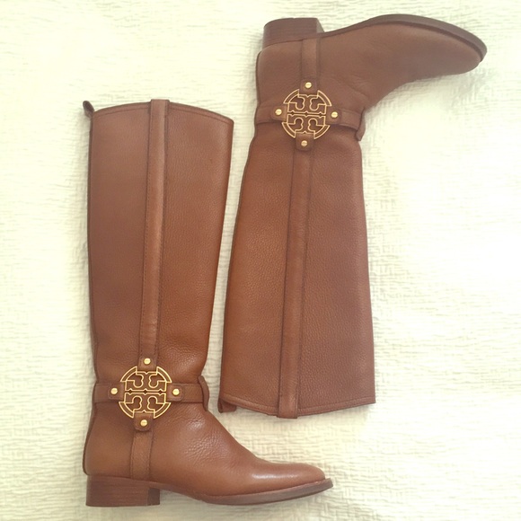 Tory Burch Shoes - Tory Burch Brown Leather Riding Boots